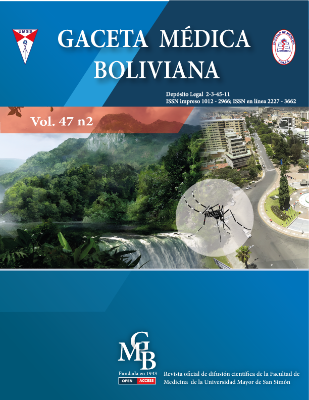 Ver Vol. 47 Núm. 2 (2024): Vol. 47 Núm. 2 (2024): Gaceta Médica Boliviana